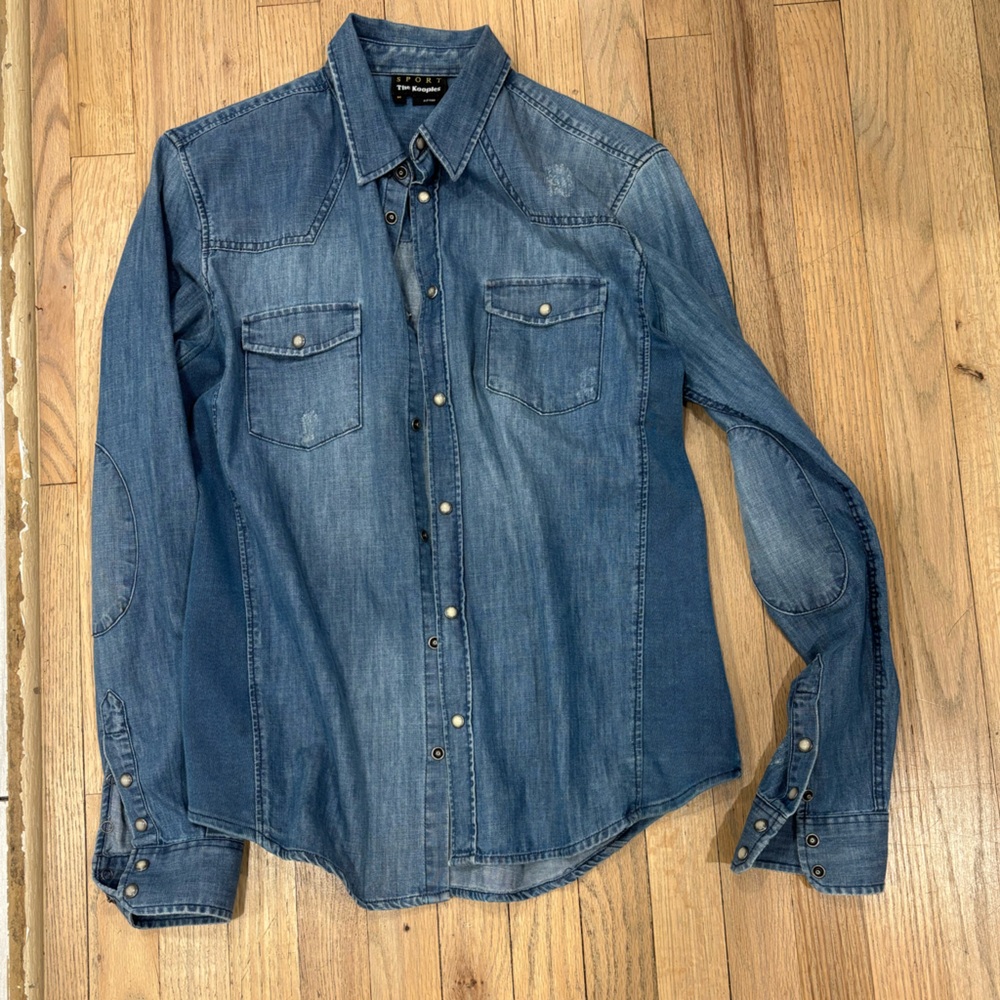 The Kooples Blue Denim Shirt